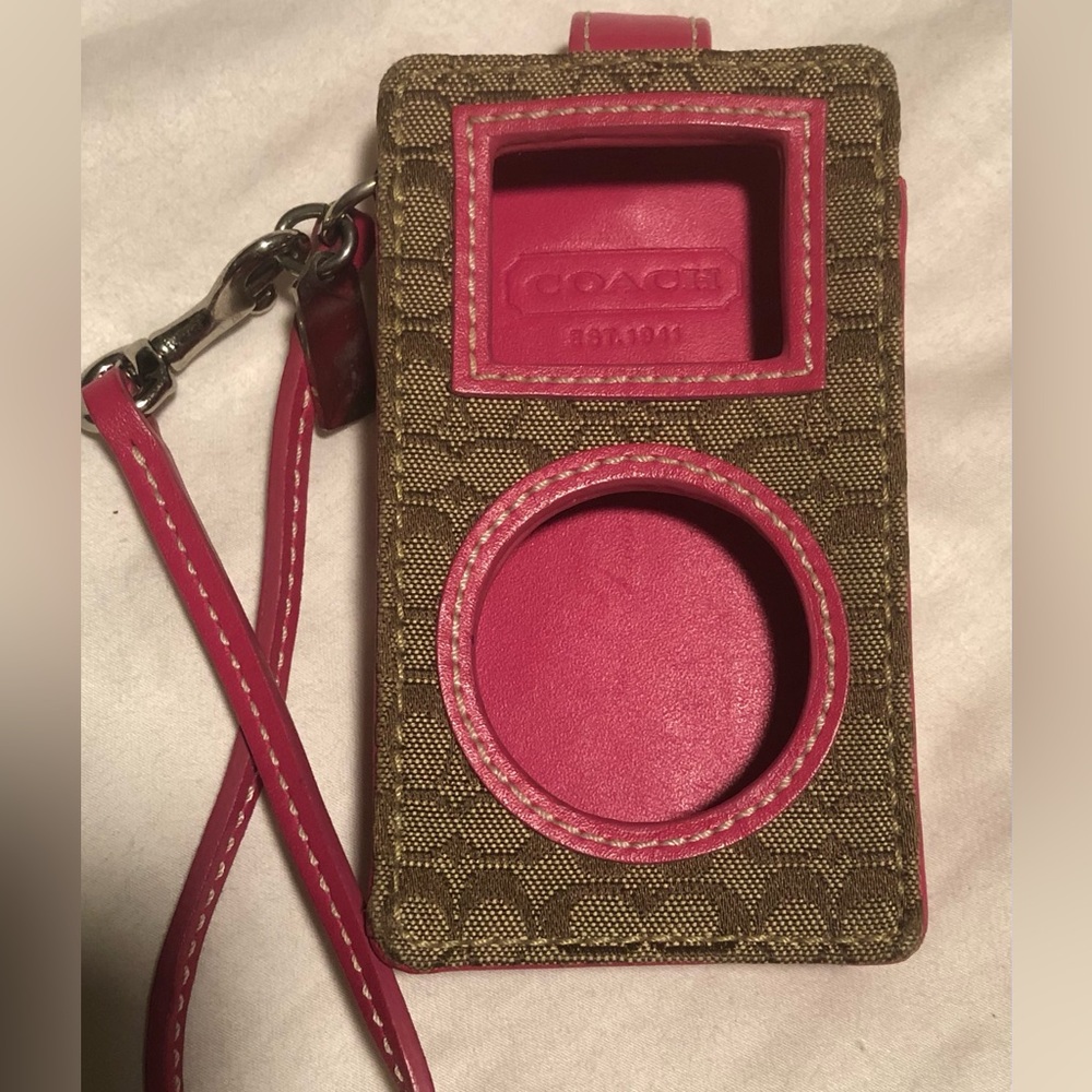 Coach Pink IPOD Case like new